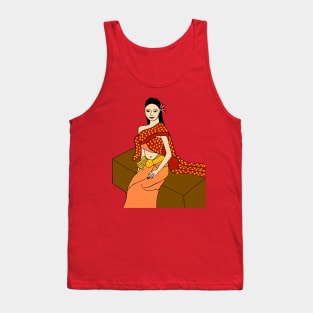 Thai Traditional Dress - Thai Beauty ! Tank Top